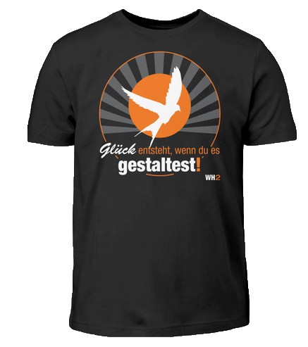 Shirt Glück gestalten - schwarz