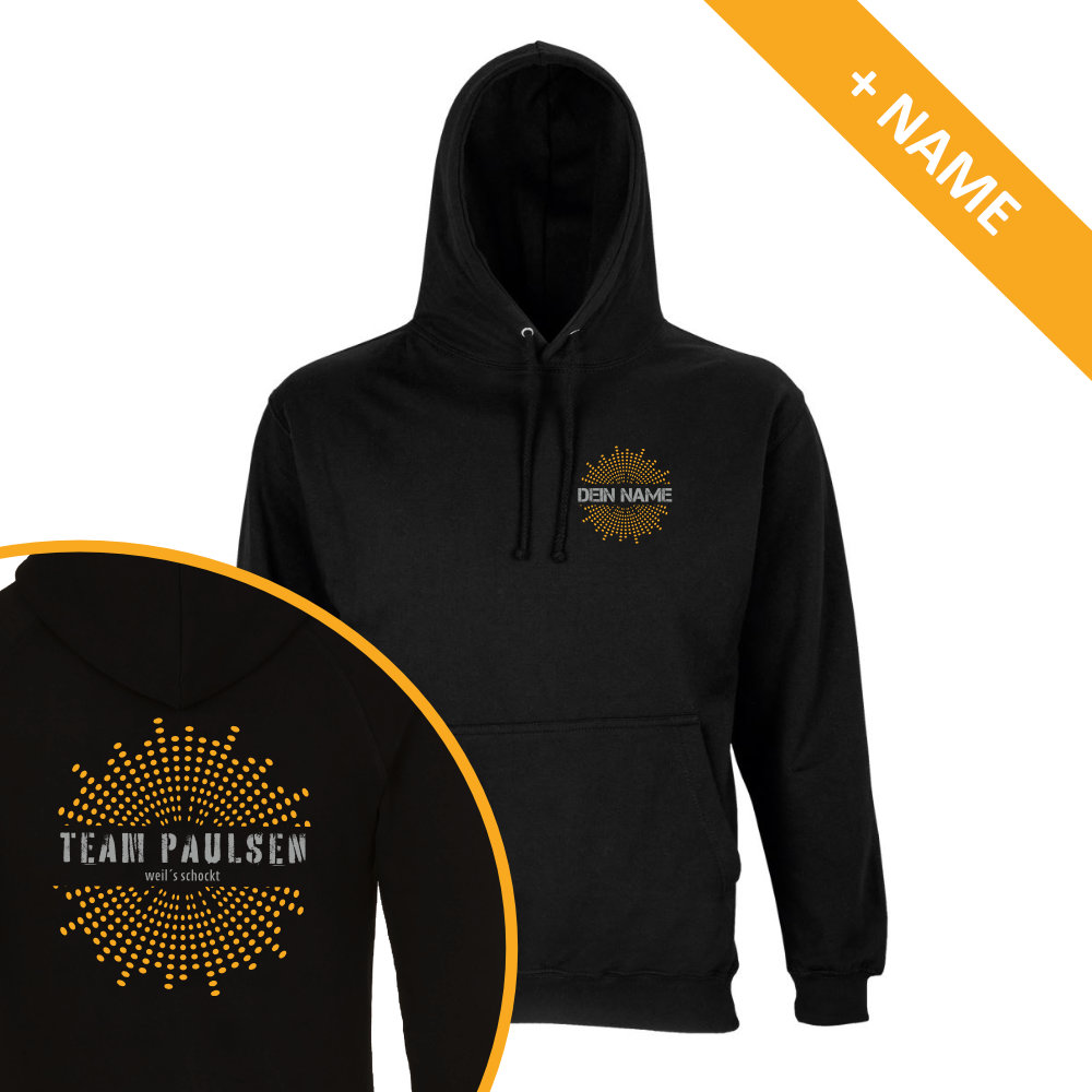Team-Paulsen Hoodie Name vorne hinten