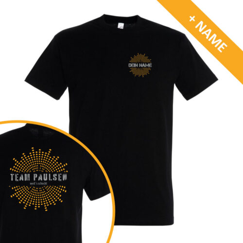 Team-Paulsen T-Shirt Name vorne hinten