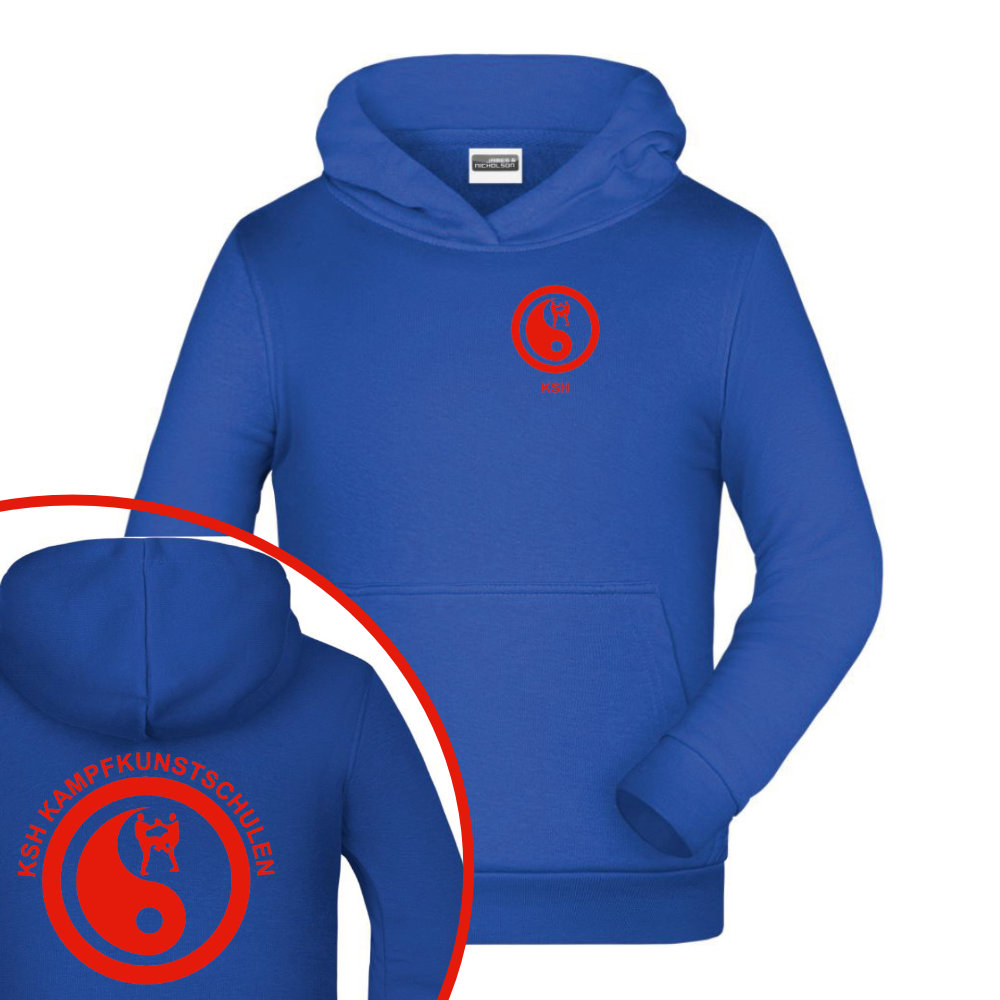 Hoodie blau KSH vorne hinten