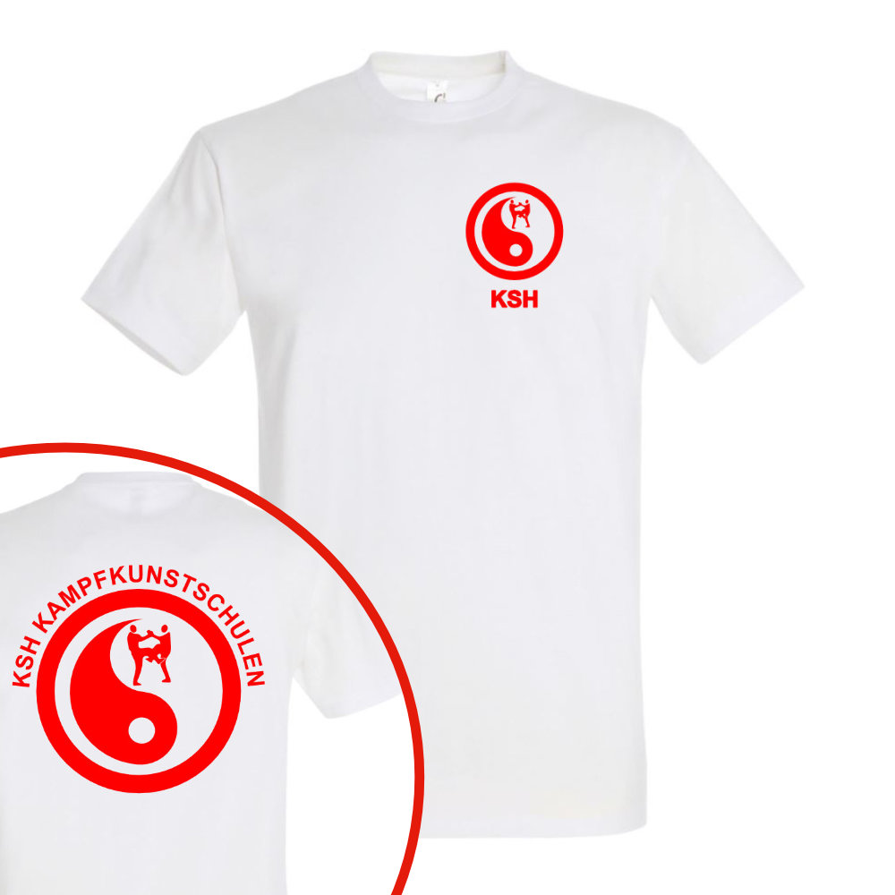 T-Shirt weiß KSH vorne hinten