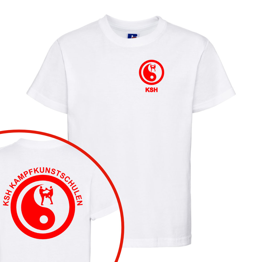 T-Shirt weiß KSH vorne hinten