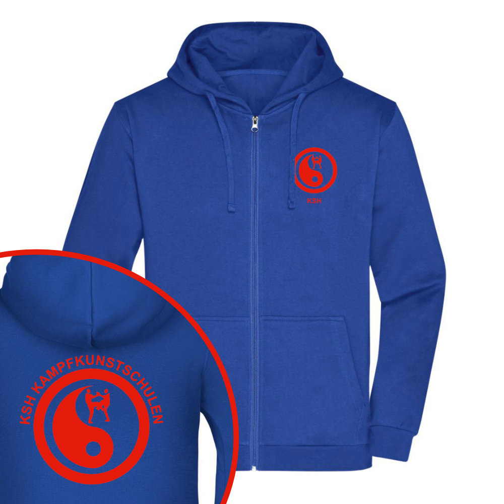 Zipper blau KSH vorne hinten