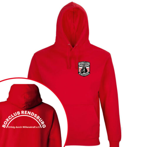 Hoodie Boxclub Rendsburg rot Artikelbild 1