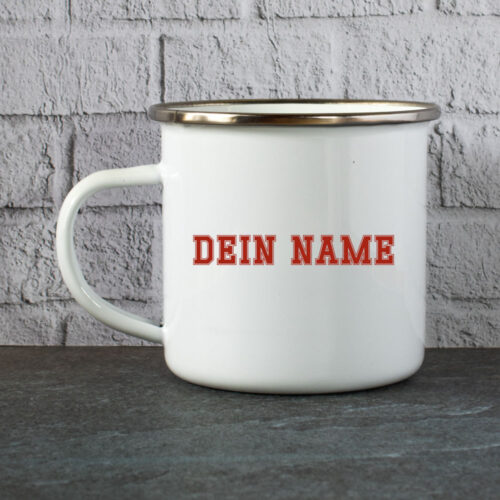 Boxclub Rendsburg Emaille-Tasse personaliseirt Bild 2