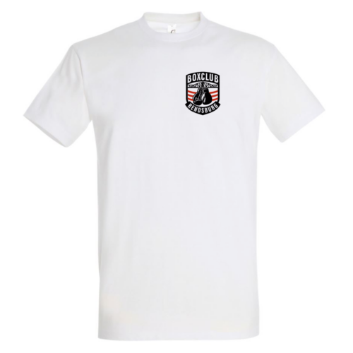 boxclub rendsburg shirt weiß logo vorne