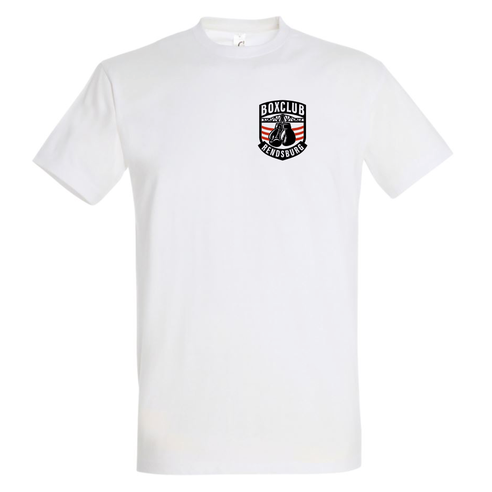 boxclub rendsburg shirt weiß logo vorne