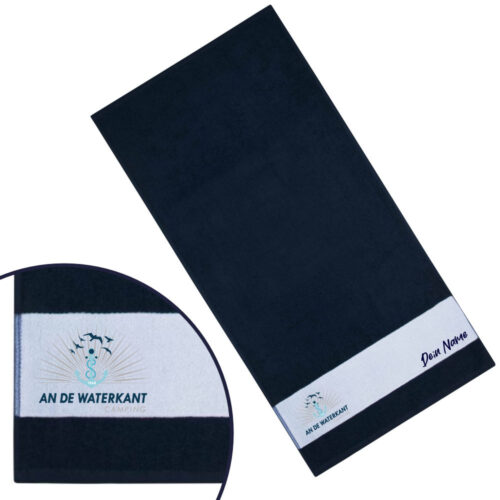 An De Waterkant Camping Handtuch 50x100 personalisiert