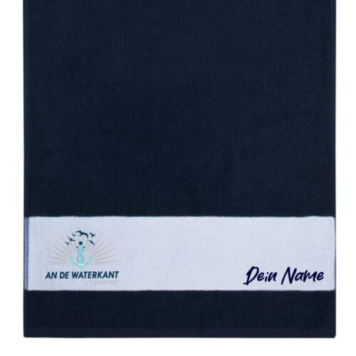 An De Waterkant Camping Handtuch 50x100 personalisiert großer Bildausschnitt