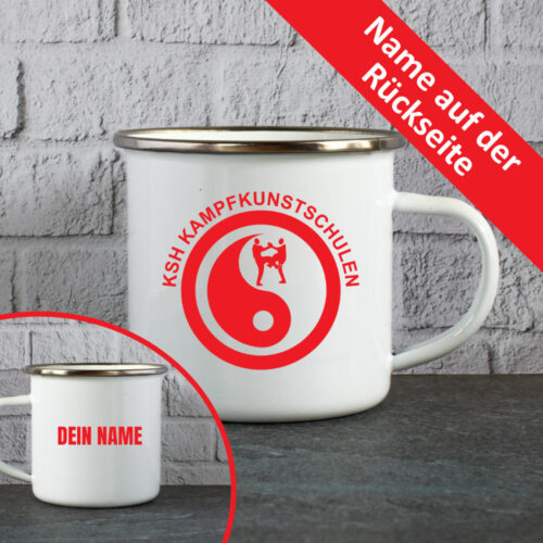 Emailletasse KSH Logo Name