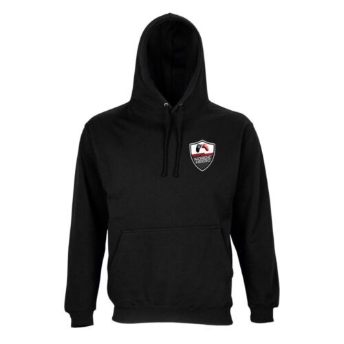 Hoodie schwarz NordicHeero vorne