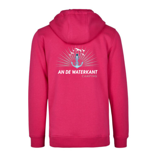 an de Waterkant Camping Husum Hoodie-fuchsia-hinten