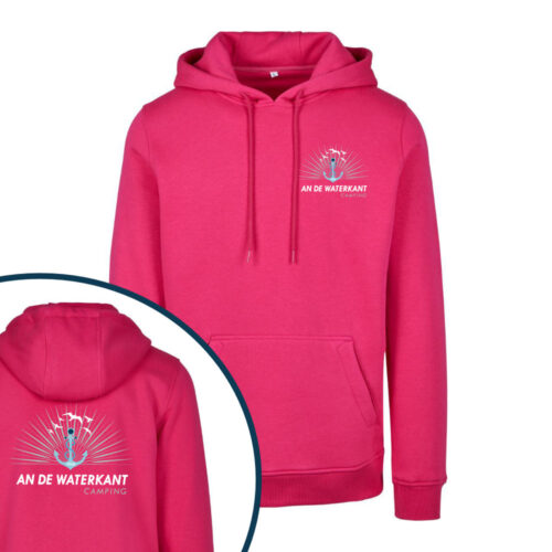 an de Waterkant Camping Husum Hoodie-fuchsia-hinten-vorne