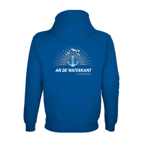 an de Waterkant Camping Husum Hoodie-königsblau-hinten