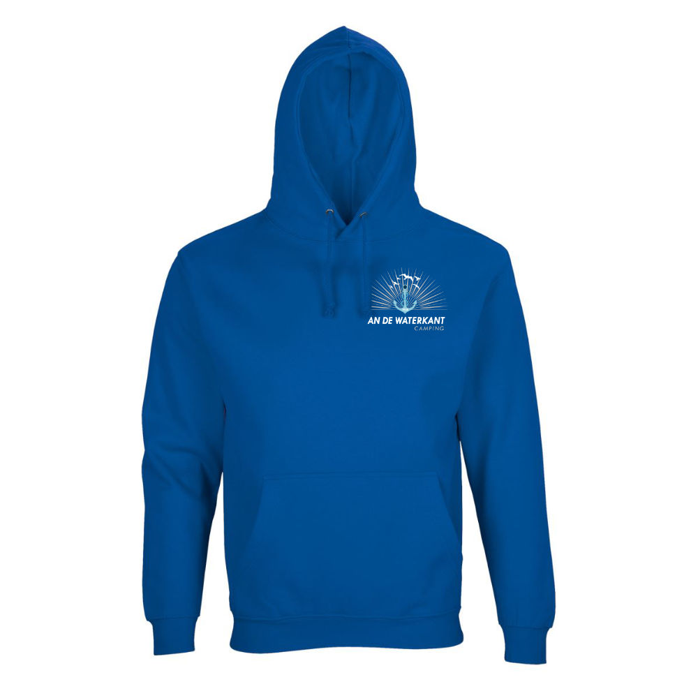 an de Waterkant Camping Husum Hoodie-königsblau-vorne