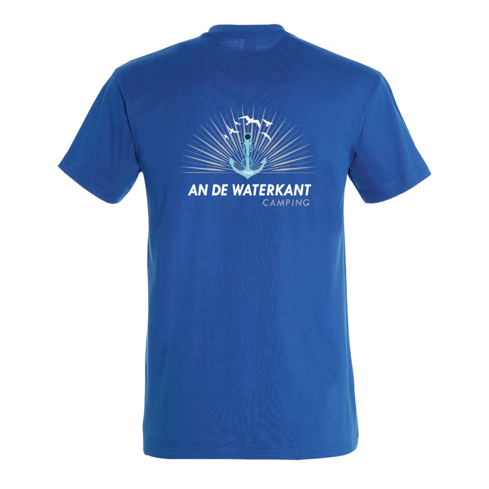 an de Waterkant Camping Husum T-Shirt-königsblau-hinten