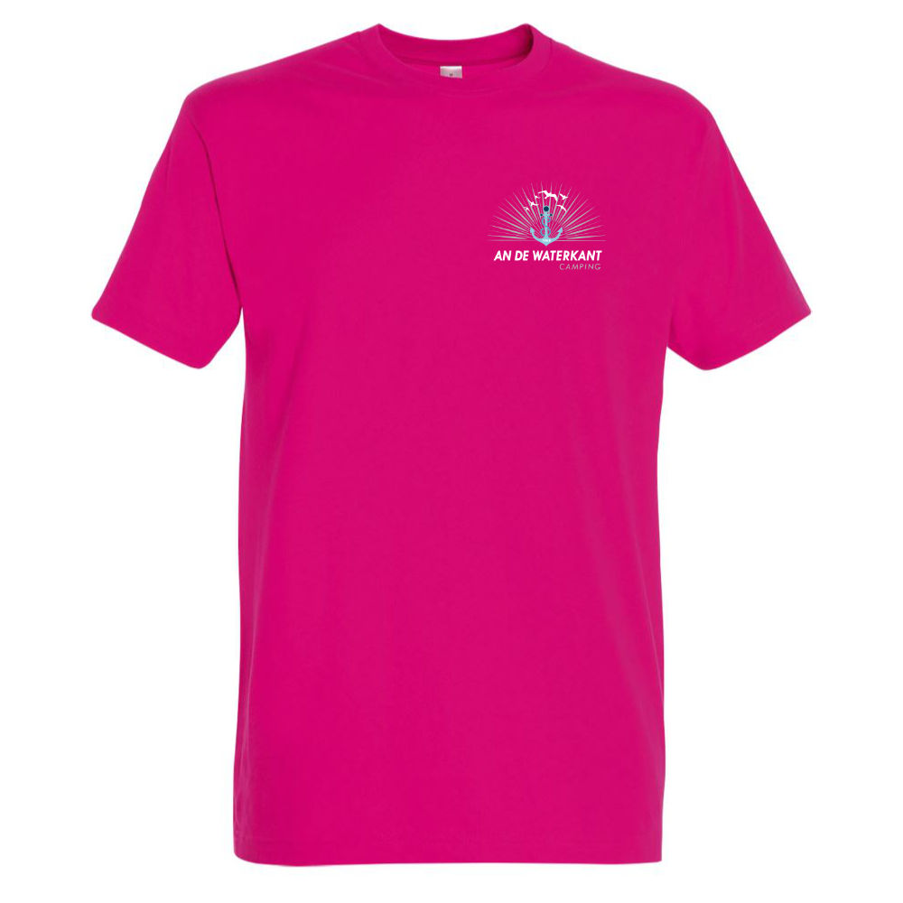 an de Waterkant Camping Husum T-Shirt-fuchsia-vorne
