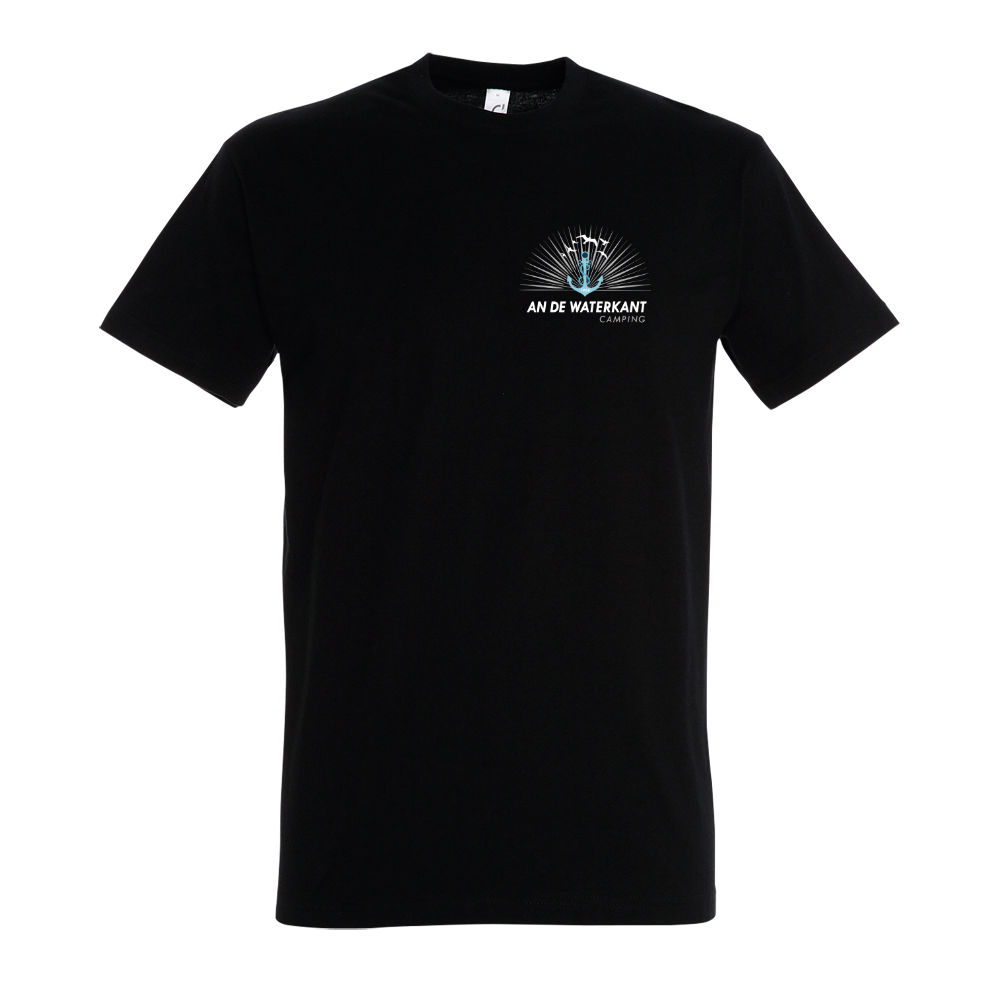 an de Waterkant Camping Husum T-Shirt-schwarz-vorne