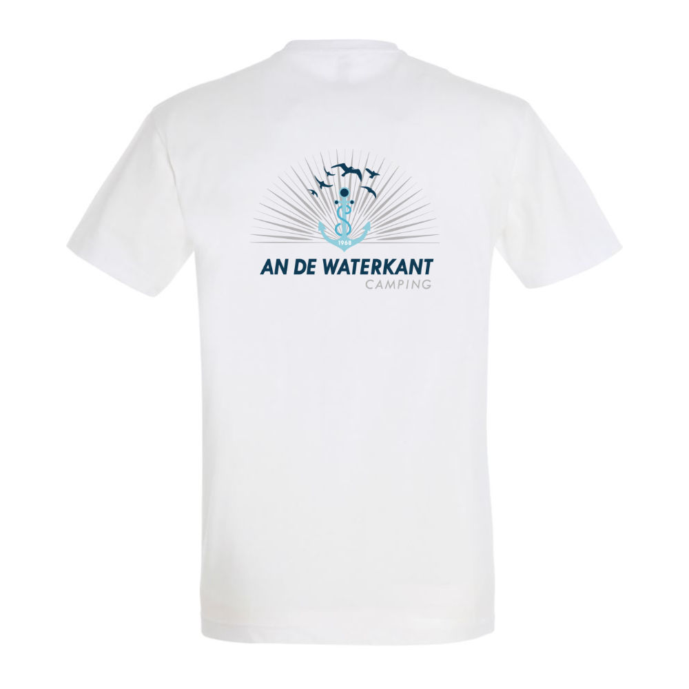 an de Waterkant Camping Husum T-Shirt-weiß-hinten