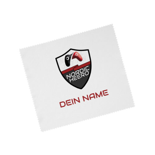 Brillenputztuch NordicHeero Logo personalisisert