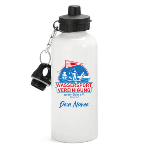 Trinkflasche Wasserasport Vereinigung Büdelsdorf Logo Name