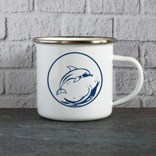 DLRG Büdelsdorf Emaille-Tasse Logo