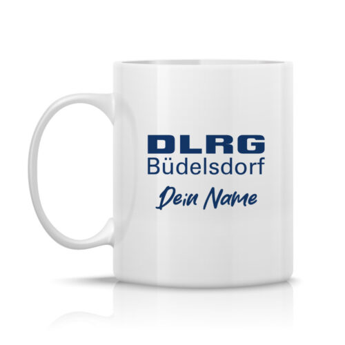 DLRG Büdelsdorf Keramiktasse Logo