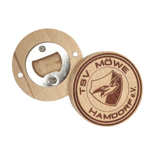Flaschenöffner Magnet TSV Moewe Hamdorf Logo