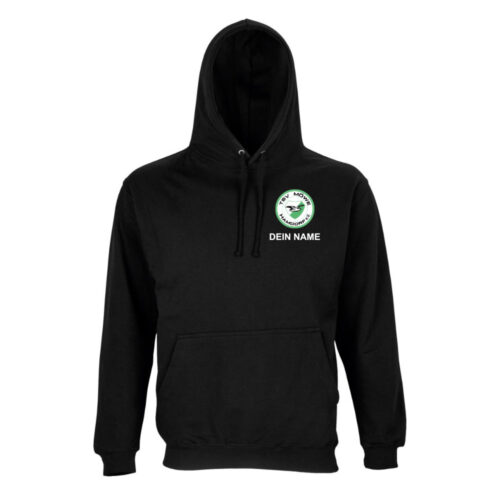TSV Moewe Hamdorf e.V. Hoodie schwarz Logo vorne Name