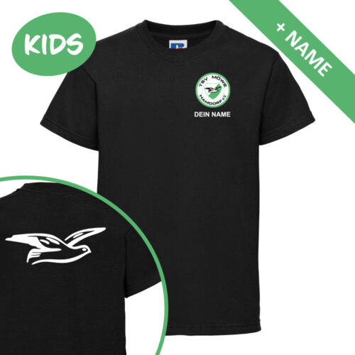 TSV Moewe Hamdorf e.V. T-Shirt Kids schwarz Logo vorne hinten