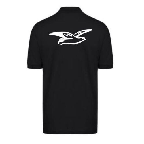 Polo Shirt TSV Möwe Hamdorf schwarz hinten