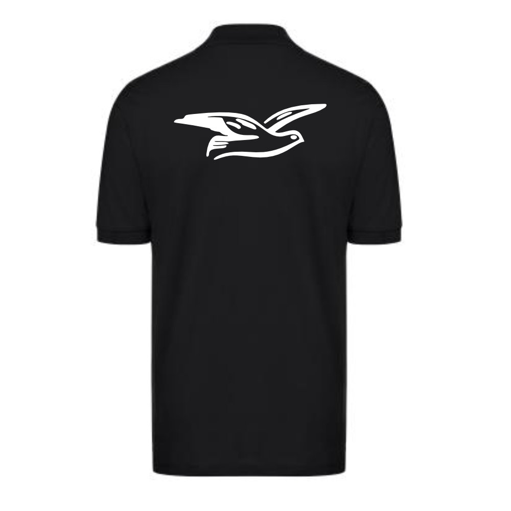 Polo Shirt TSV Möwe Hamdorf schwarz hinten