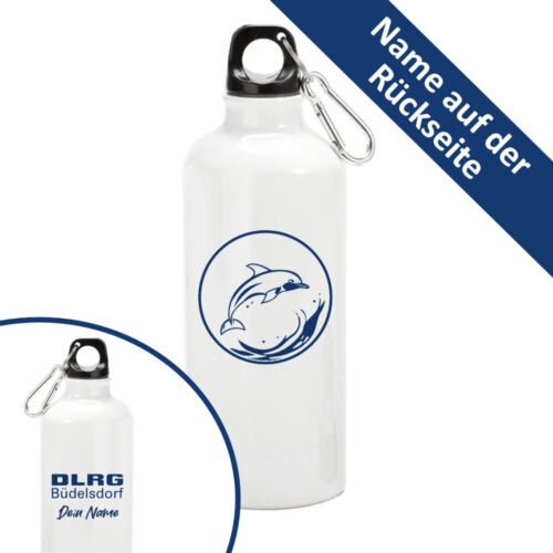 Trinkflasche DLRG Büdelsdorf Logo personalisiert