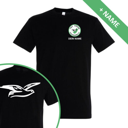 TSV Moewe Hamdorf e.V. T-Shirt schwarz Logo vorne hinten