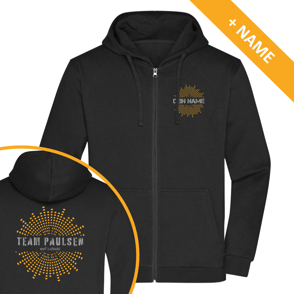 Team-Paulsen Zipper Name vorne hinten